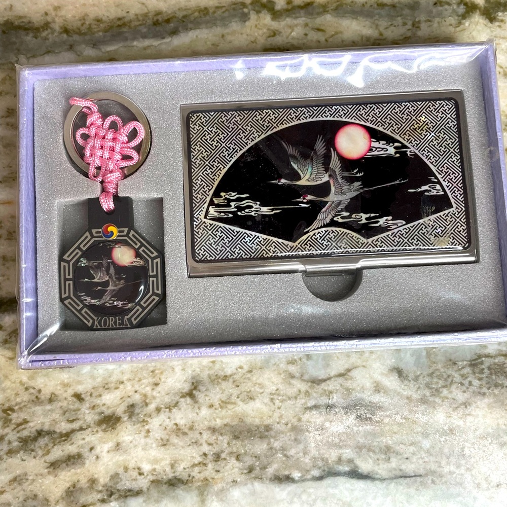 Korean Business Card Holder and Key Ring